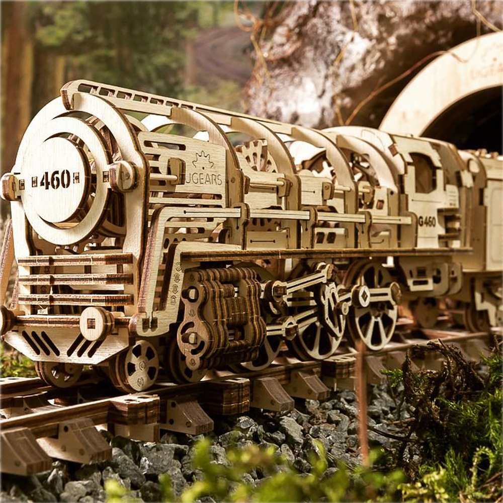 Ugears ユーギアーズ 460蒸気機関車 プラットフォーム セット | Ugears